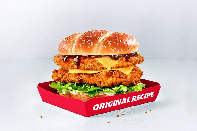 BBQ Fillet Stacker Burger menuspotuk