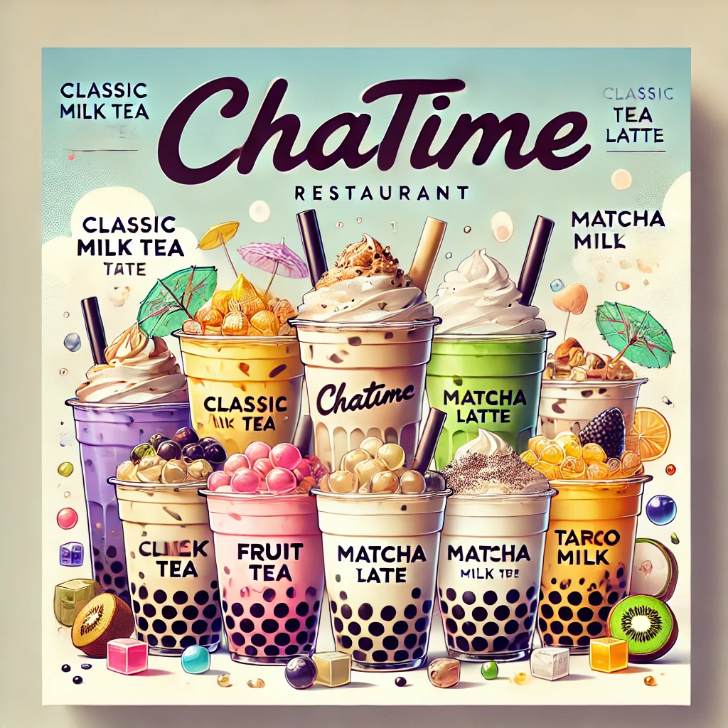 Chatime restaurant menu menuspotuk