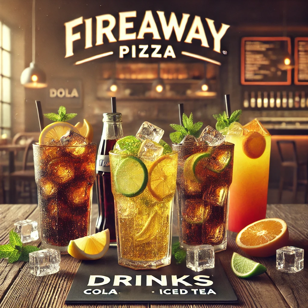 Fireaway Pizza DRINKS menu menuspotuk