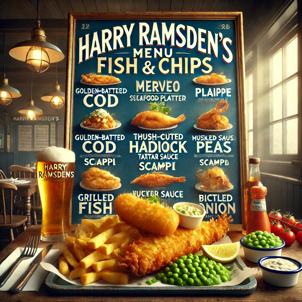 Harry Ramsdens menu menuspotuk