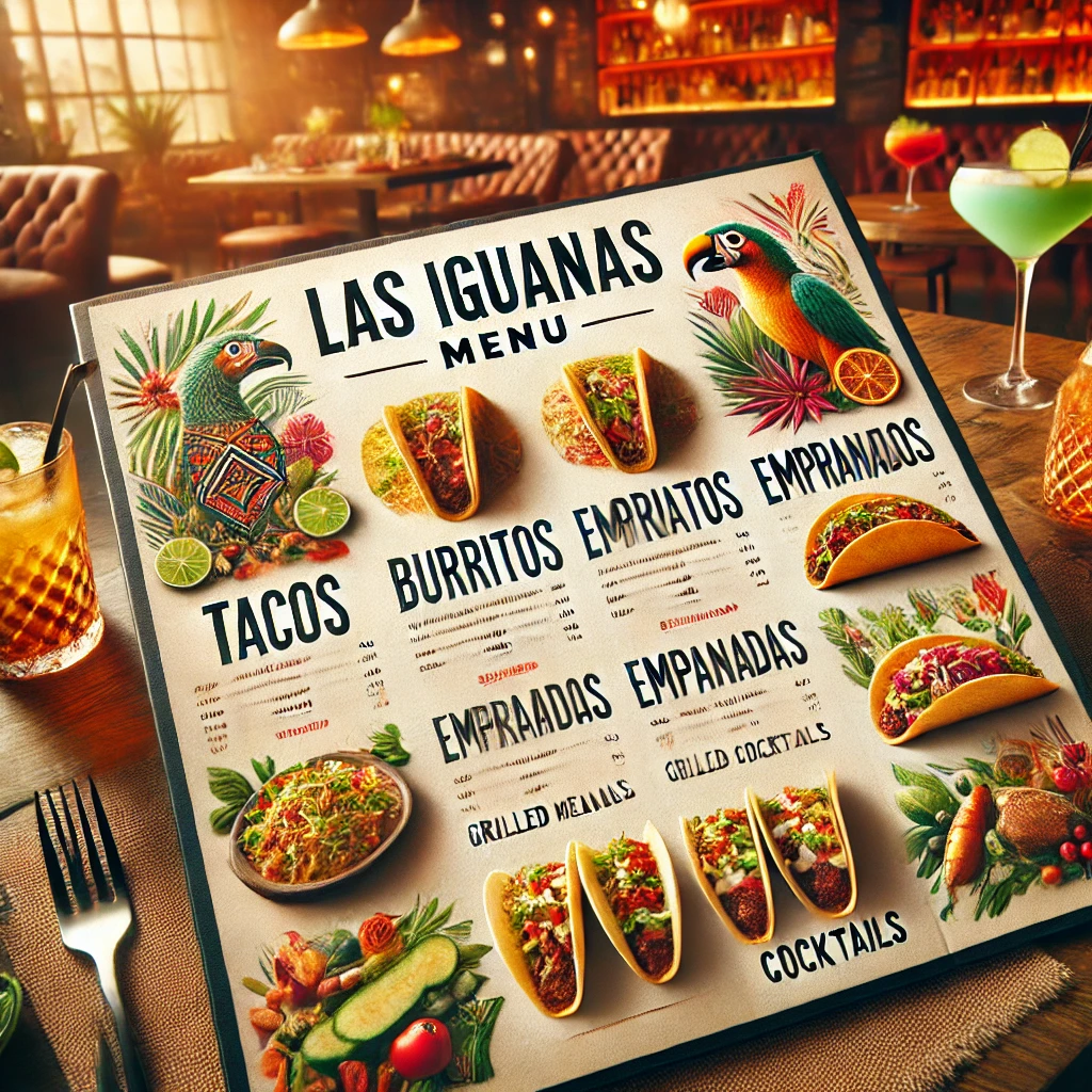 Las Iguanas Menu menuspotuk