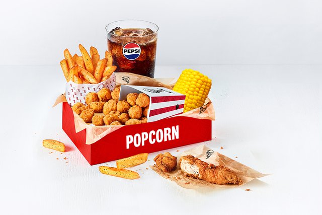 Popcorn Chicken Box Meal