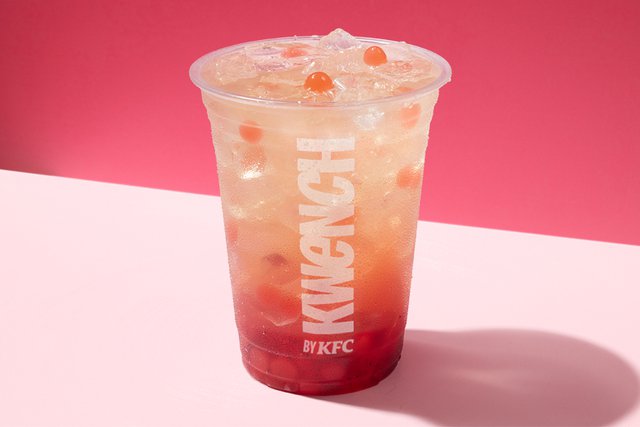 Strawberry Boba Refresher kfcmenupricesuk