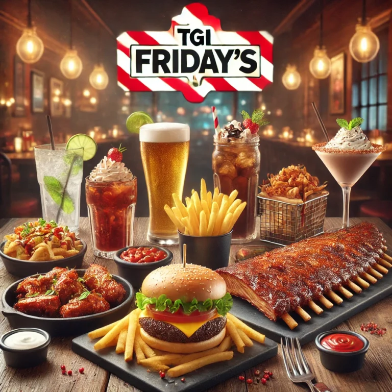 TGI Fridays restaurant menuspotuk
