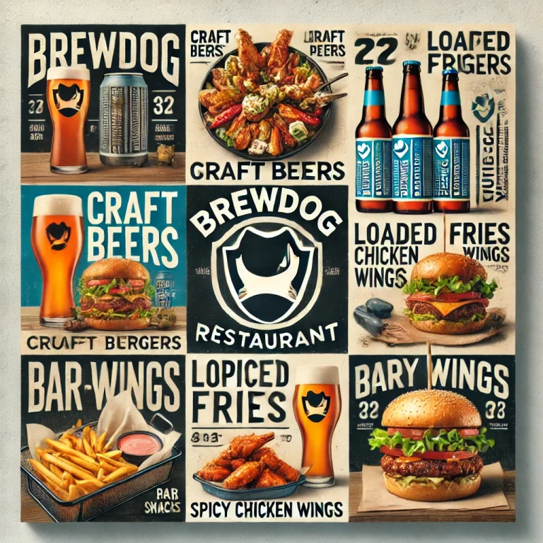 BrewDog restaurant menu menuspotuk