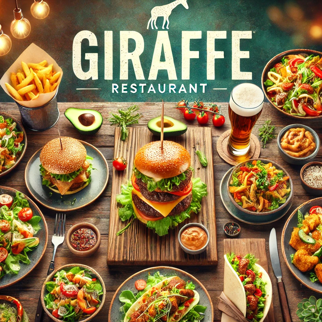 Giraffe restaurant menu menuspotuk