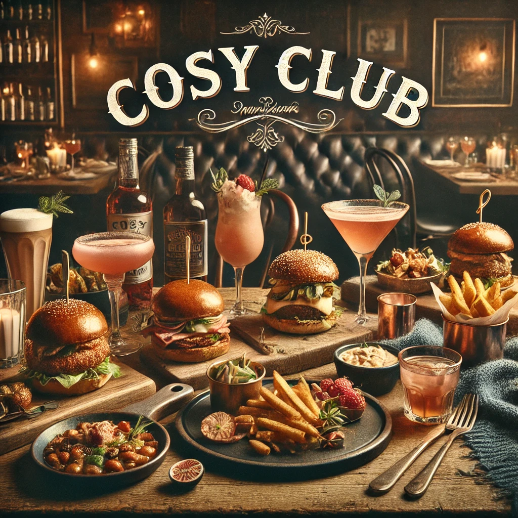 Cosy Clubs menu menuspotuk