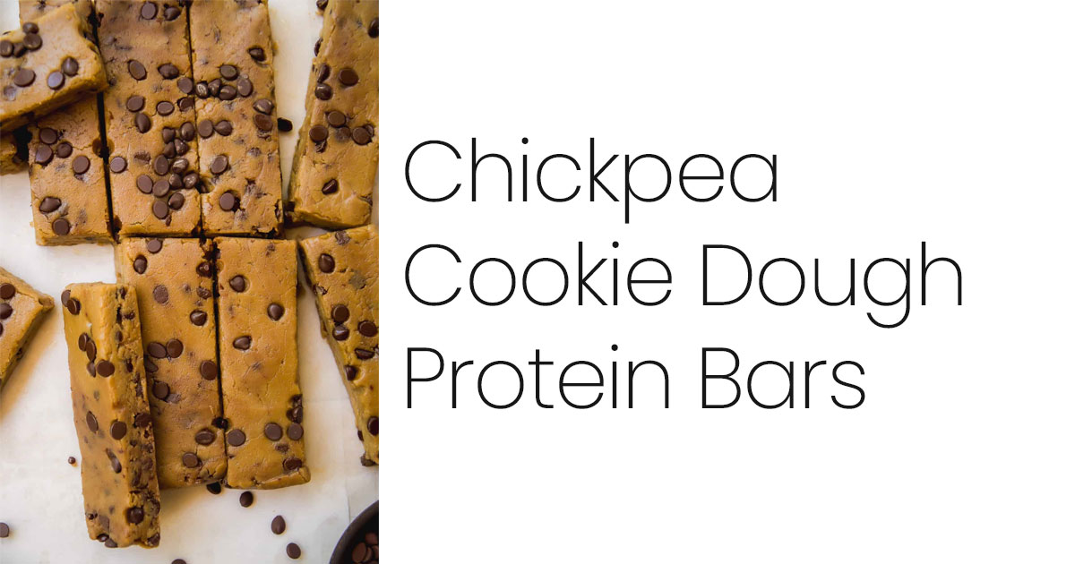 Chickpea Cookie Dough Protein Bars