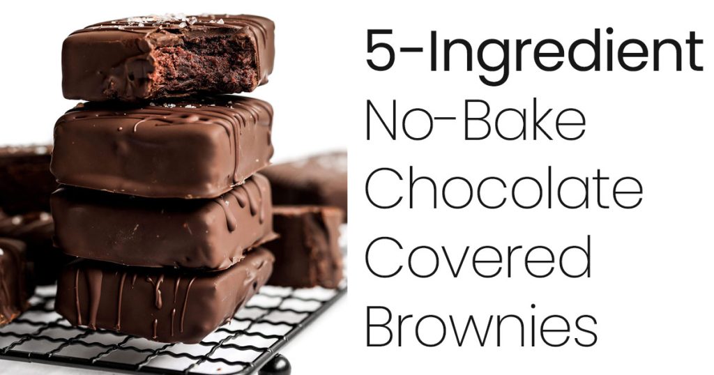 No Bake Chocolate Covered Brownies