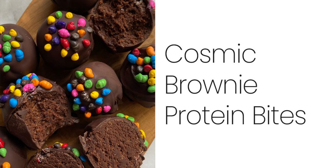 Cosmic Brownie Protein Bites
