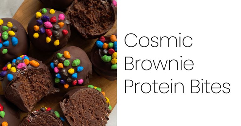 Cosmic Brownie Protein Bites