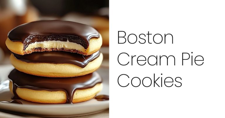 Boston Cream Pie Cookies Recipe