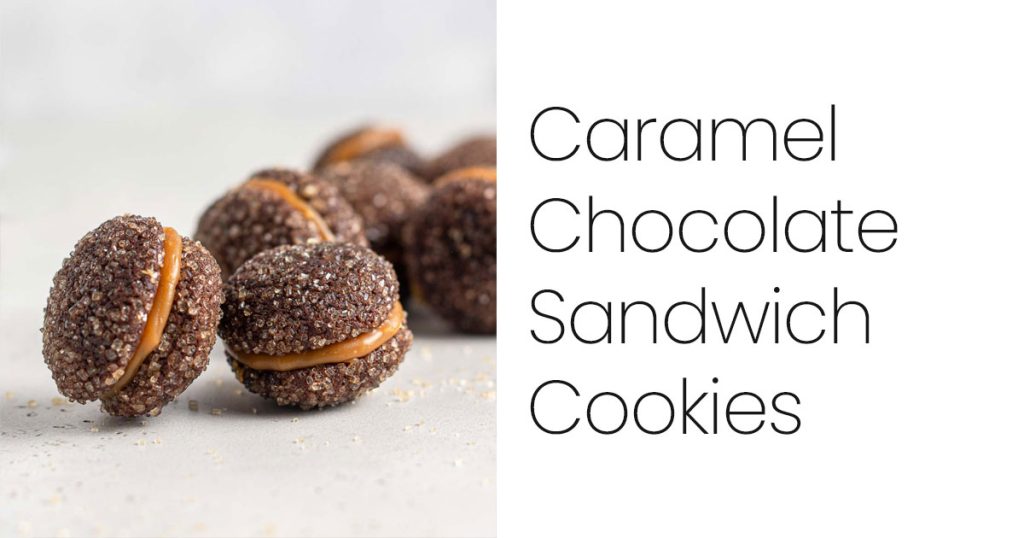 Caramel Chocolate Sandwich Cookies