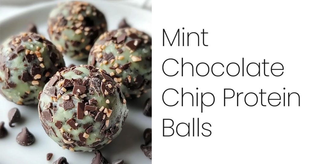 Mint Chocolate Chip Protein Balls