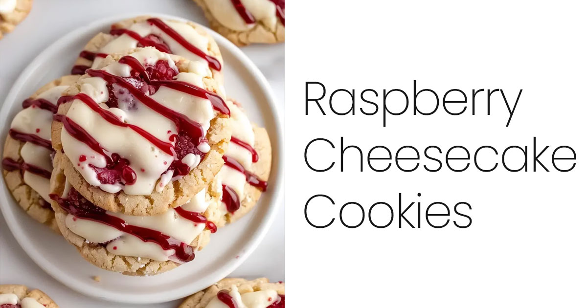 Raspberry Cheesecake Cookies