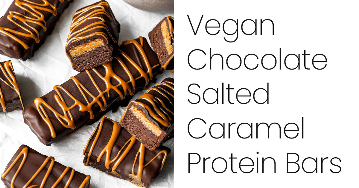 Vegan Chocolate Salted Caramel Protein Bars