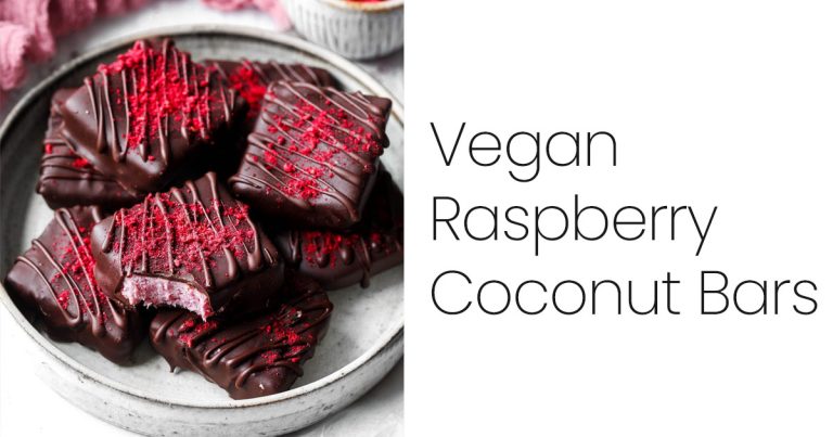 Vegan Raspberry Coconut Bars