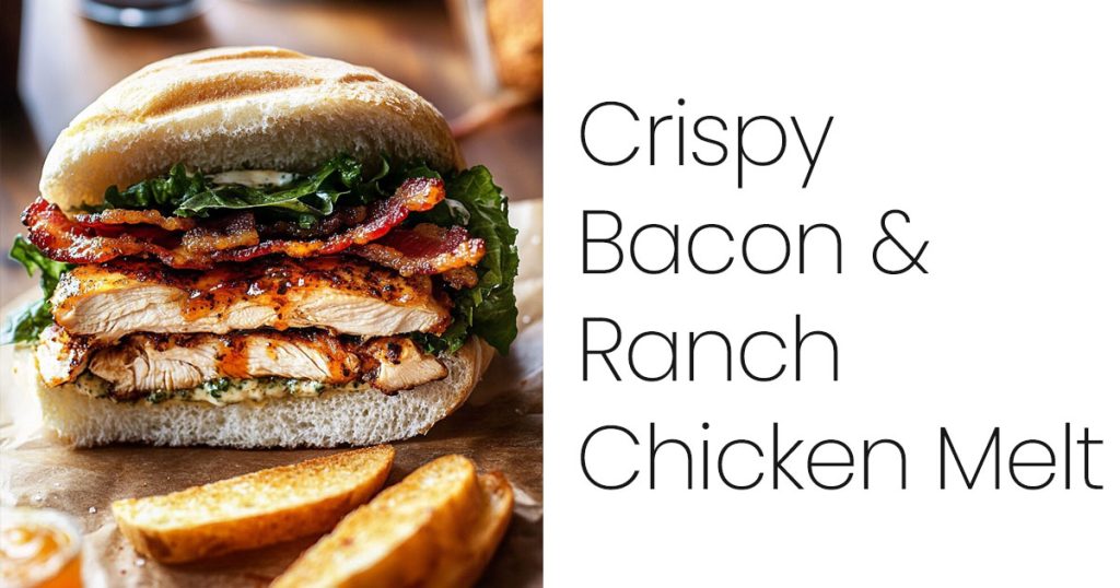 Crispy Bacon Ranch Chicken Melt
