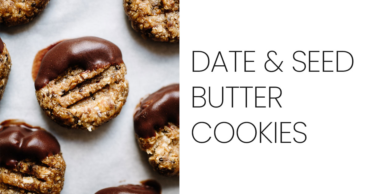 Date and Seed Butter Cookies