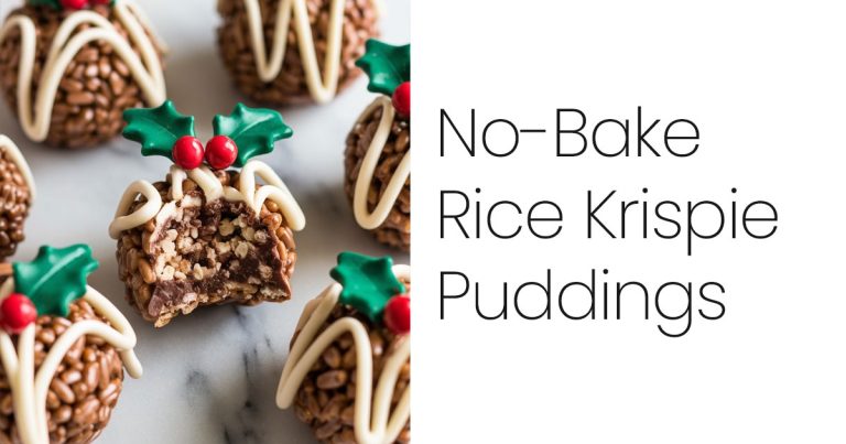 No Bake Rice Krispie Puddings
