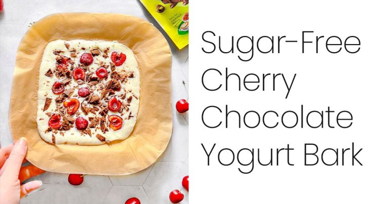 Sugar Free Cherry Chocolate Yogurt Bark