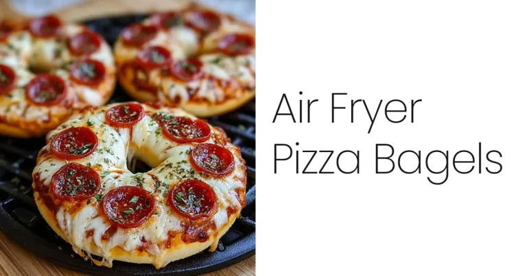 Homemade Air Fryer Pizza Bagels