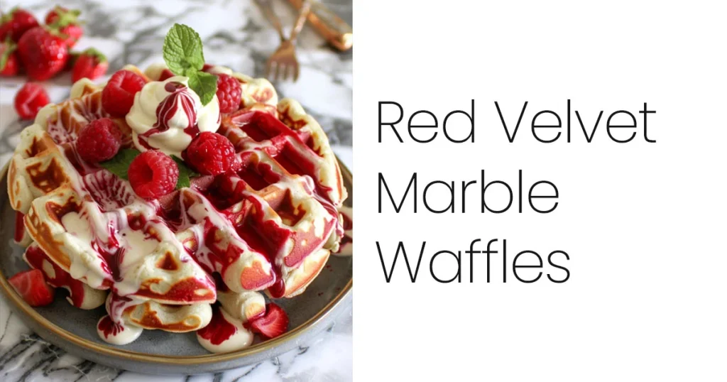 Red Velvet Marble Waffles