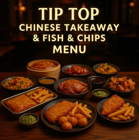 featured image for Tip Top Chinese Takeaway Fish Chips restaurant menu menuspotuk