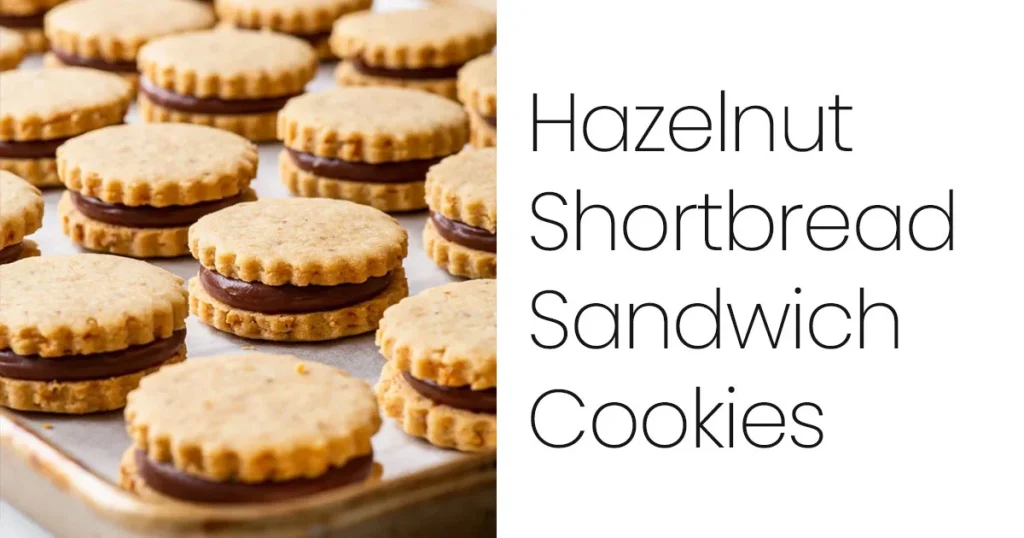 Hazelnut Shortbread Sandwich Cookies