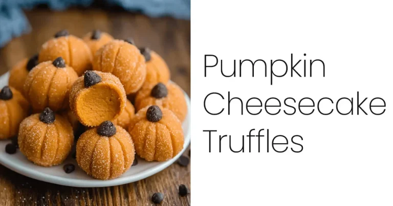 Pumpkin Cheesecake Truffles