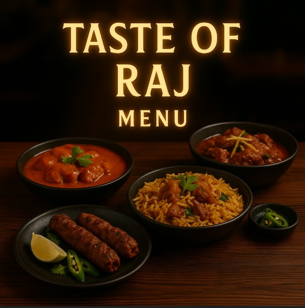 featured image for Taste of Raj restaurant menu menuspotuk