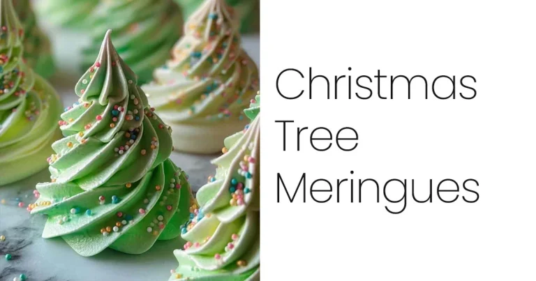 Christmas Tree Meringues