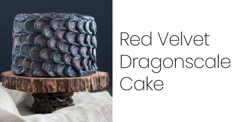 Red Velvet Dragonscale Cake