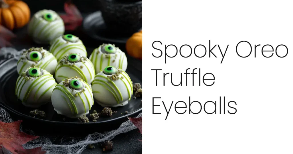 Spooky Oreo Truffle Eyeballs