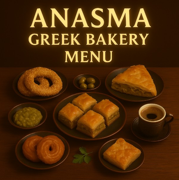 featured image for Anasma Greek Bakery menu menuspotuk