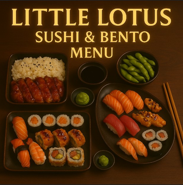 featured image for Little Lotus Sushi Bento menu menuspotuk