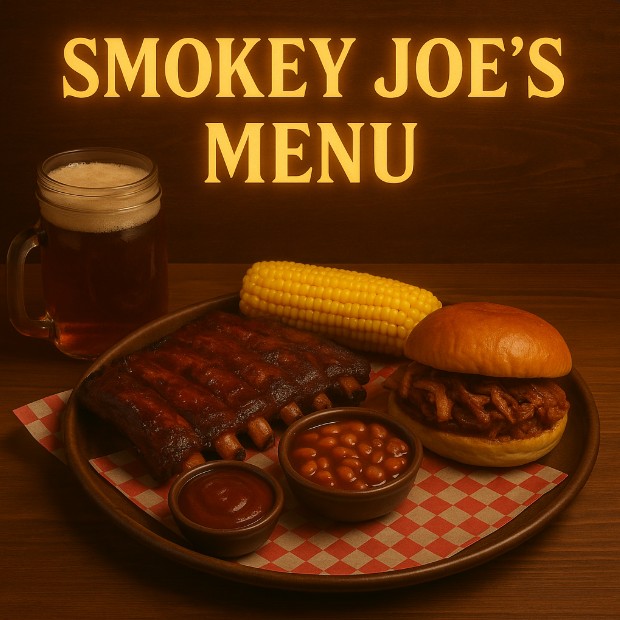 featured image for Smokey Joes menu menuspotuk