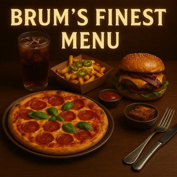 featured image for Brum's Finest menu menuspotuk