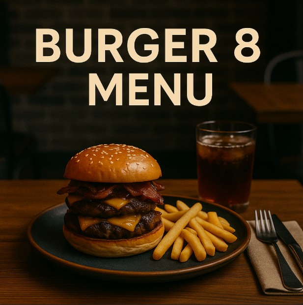 featured image for Burger 8 menu menuspotuk