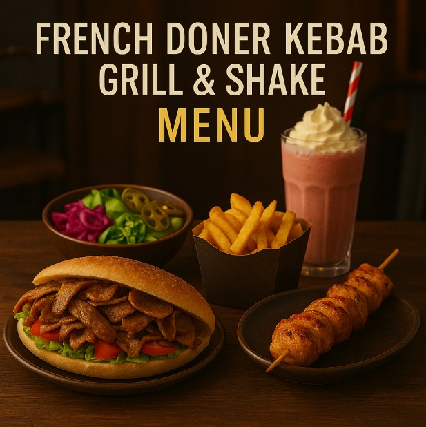 featured image for French Doner Kebab Grill and Shake restaurant menuspotuk