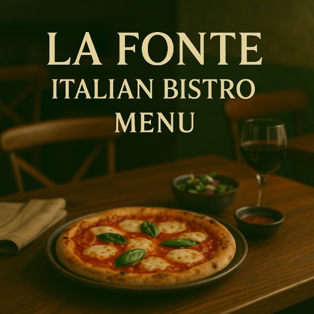 featured image for La Fonte Italian bistro menu menuspotuk