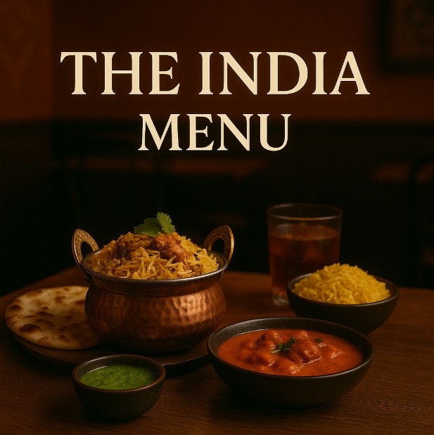 featured image for The India menu menuspotuk