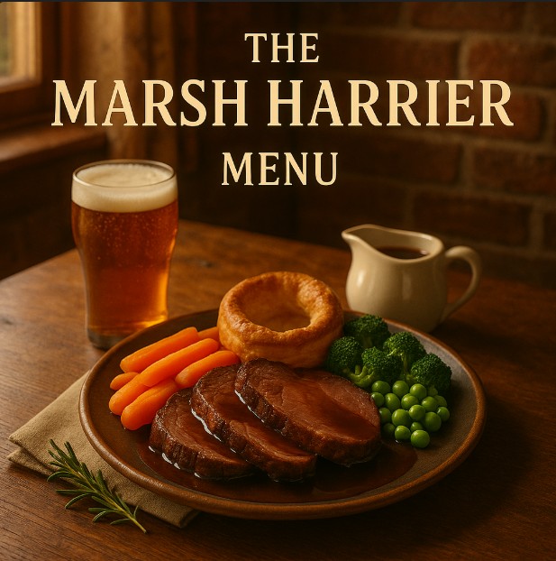 featured image for The Marsh Harrier menu menuspotuk