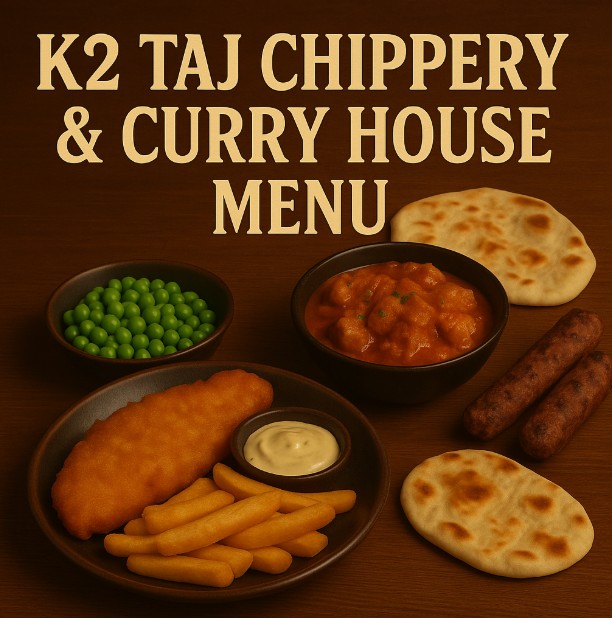 featured image for k2 Taj Chippery & Curry menu menuspotuk