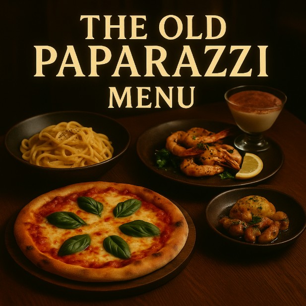 featured image for the Old Paparazzi restaurant menuspotuk