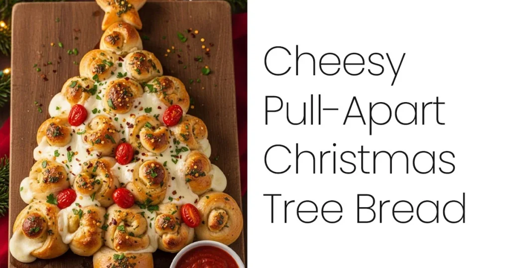 Cheesy Pull Apart Christmas Tree Bread