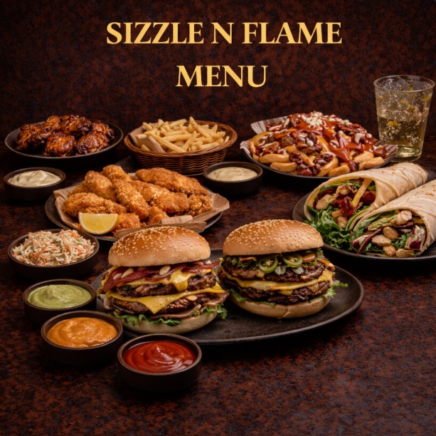 featured image for sizzle n flame menu menuspotuk