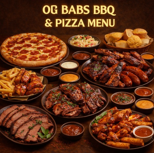 featured image of OG babs BBQ and Pizza menu menuspotuk
