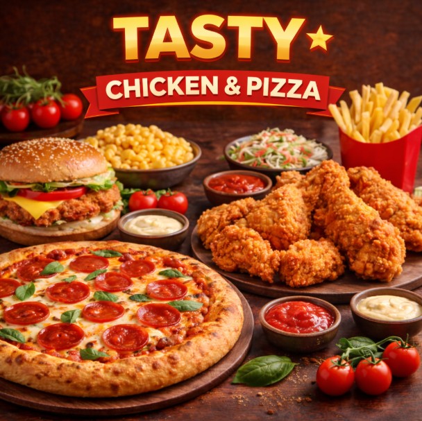 featured image of Tasty Chicken Amp Pizza menu menuspotuk