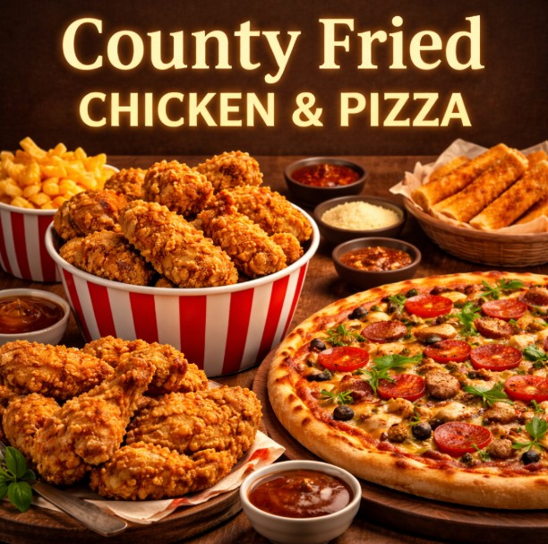 featured image of country Fried Chicken and pizza menu menuspotuk